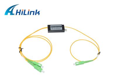 China Non Latching 500MW 1550nm 2x2 Bypass Fiber Optic Switch for sale