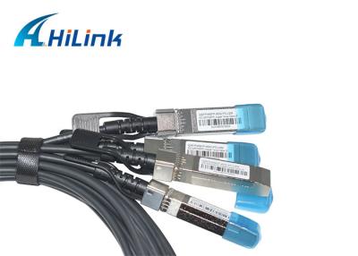 China Switch Direct Attach Copper 40G QSFP+ Direct Attach Cables QSFP-4SFP10G-CU3M DAC Cable for sale