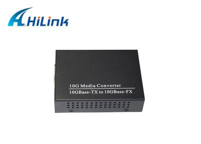 China RJ45 Copper To 10GBASE-X SFP+ Fiber Media Converter FCC For Ethernet for sale
