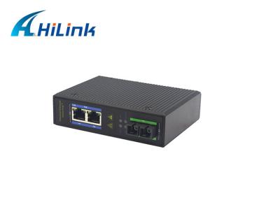 China IP40 RJ45 10/100/1000base SEIN Hafen des Ethernet-Faser-Medien-Konverter-2 zu verkaufen