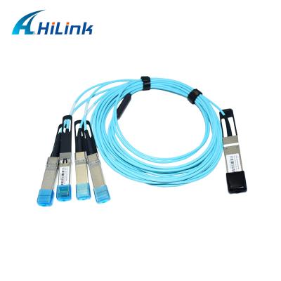 China 40G QSFP+ Active Optical Fiber Cable AOC Compatible HL-QSFP-AOC for sale
