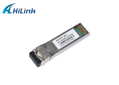China 10G ZR 80km Tunable DWDM SFP+ Module LC 50GHz C Band for sale