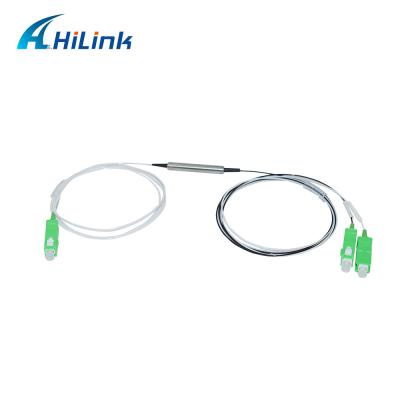 China SC de acero APC CWDM Mux Demux de la fibra óptica del WDM del tubo 1x2 CWDM 1620nm en venta