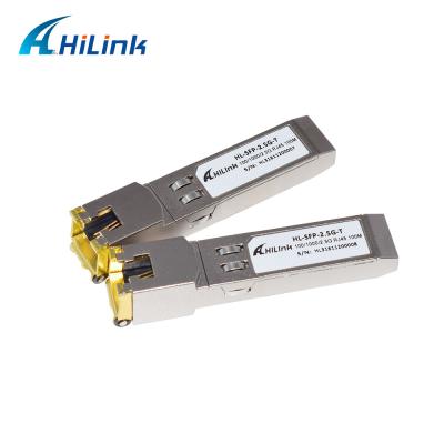China 2.5GBASE-T Copper SFP Transceiver Sfp Copper SFP RJ45 Copper Transceiver for sale