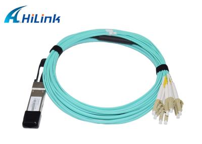 China 40G QSFP+ To 8x LC Connectors Active Optic Cable 5M AOC VCSEL Array for sale