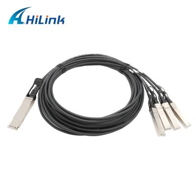 China FCC DAC Passive Copper Cable 56Gbps PAM4 1M 2M 3M QSFP56 To 4X50G SFP56 for sale