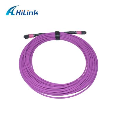 China 12C MPO femenino remiendan el cordón OM4 el 15M LZSH PVA para el dispositivo de QSFP en venta