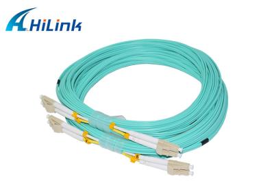 China OM3 MM DX 2.0 / 3.0mm LC - LC Fiber Optic Patch Cord for sale