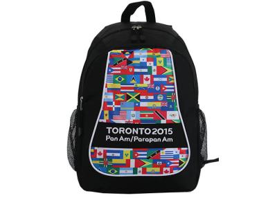China Campus Cool Sports Rucksacks 300D Polyester Embroidery Daypack For Unisex for sale