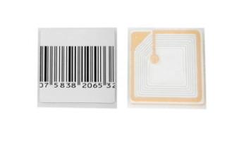 China etiqueta blanca RF dr With Back Adhesive de la seguridad del color EAS de 40*40m m en venta