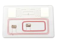 Cina ISO11784 bianco SE PVC di NFC combinato delle carte RFID di HF dell'etichetta dura ibrida di frequenza ultraelevata in vendita
