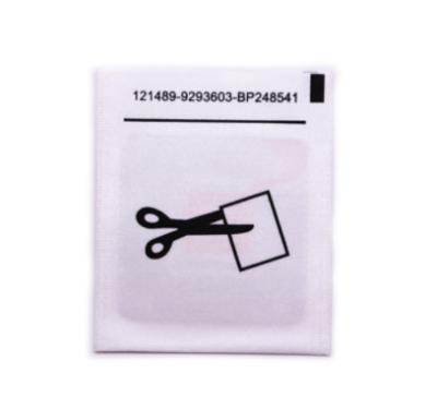 China Etiquetas de cuidado de nylon da frequência ultraelevada do RFID para a etiqueta de cuidado do vestuário dos bocados da MPE 96 da roupa à venda