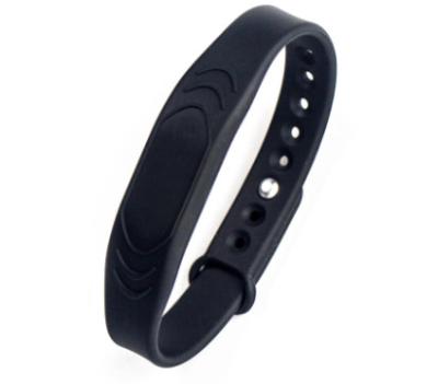 China Wimming Pool Reusable 125Khz RFID Wristband Tag Low Frequency Silicon Gel for sale
