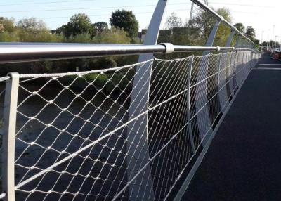 China SUS 316 flexible safety  netting with stainless steel rope cable mesh for bridge 2.5 mm à venda