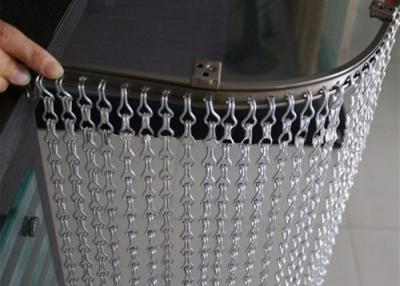 China Customized Aluminium Chain Link Metal Curtain Walls For Shopping Mall 90x210cm for sale