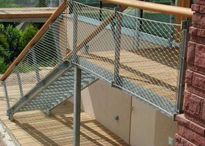 China Balustrade Infill Stainless Steel Cable Rope Mesh For Staircase 50 X 50mm Hole for sale