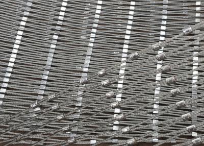 China Drop safe net stainless steel rope mesh For balustrade or railing anti-acid anti-alkali for sale