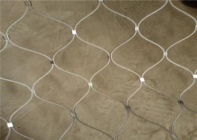 China SS316 Diamond Flexible Inox Cable Mesh Zoo Aviary Fence Anti Corrosion en venta