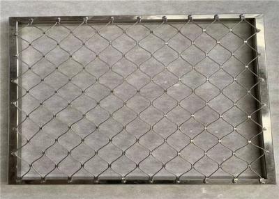 China Sight Transparent Aviary Wire Netting Stainless Steel Wire Ferrule Fence Te koop