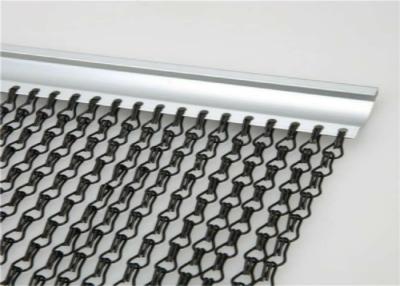 China 1.6 Mm Chain Link Curtain , Aluminium Chain Insect Door Fly Screen Curtain for sale