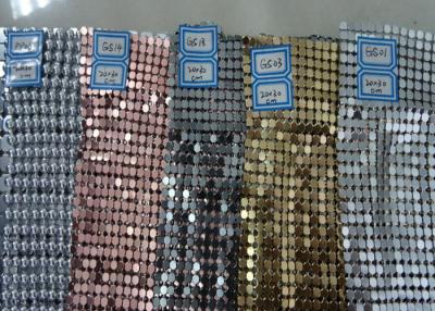 China Colorful Luxury Sequin Mesh Fabric , Trimming Metallic Mesh Fabric Cloth for sale
