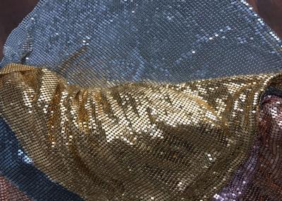 Cina Il tessuto di maglia elegante dello zecchino, alluminio si sfalda tessuto di maglia metallica del collegamento in vendita