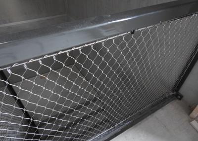 China Tensile Knitted Stainless Steel Cable Netting Wire Mesh Horizontal / Vertical Orientation for sale