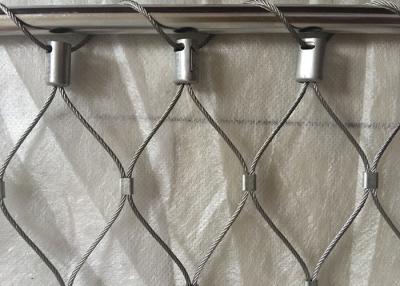 China Classical Inox Balustrade Cable Mesh , X Tend Stainless Steel Rope Mesh Webnet for sale