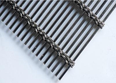 China Stainless Steel  Decorative Wire Mesh Woven Curtain Wall Facade CE Approved for sale