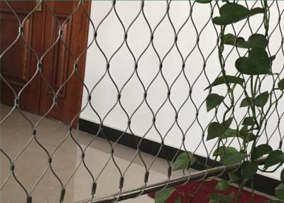 China Green Wall Stainless Steel Cable Trellis Diamond / Rhombus Mesh Shape for sale