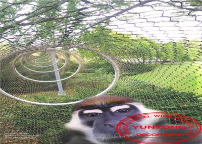 China Hand Woven Stainless Steel Cable Netting Wire Mesh Security For Zoo for sale