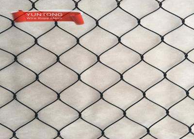 China 4.0mm Black Oxide Wire Rope Mesh Usd In Zoo Mesh for sale