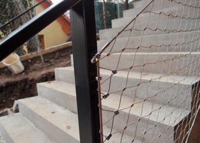 중국 난간은 계단을 위한 케이블 80x80mm 물미 로프 메쉬를 충전합니다 판매용
