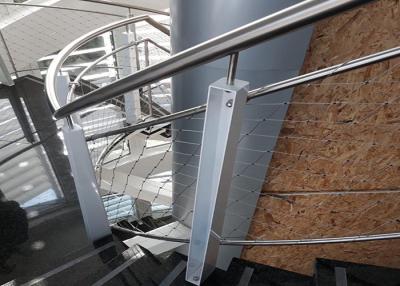 China Corda de fio Mesh For Stairway da arquitetura 2.0mm da virola à venda
