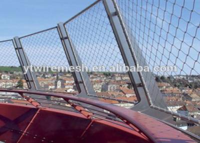 China SUS 304 SUS 316 architektonische flexible Webnet-Edelstahl-Zwingen-Seil-Masche zu verkaufen