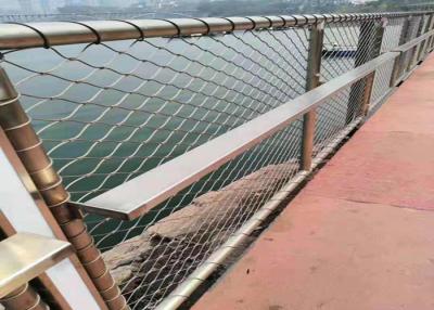 China 7 X 19 Ferrule Stainless Steel Rope Mesh Netting For Balustrade for sale