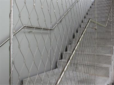 China Architecturale Roestvrij staal Geknoopte Kabel met grote trekspanning Mesh For Stair And Bridge Te koop