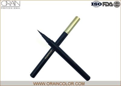 China Black Retractable Eyeliner Pencil , Golden Cap Automatic Eyeliner Pencil for sale