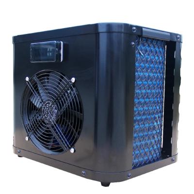 China Black Swimming Pool Mini Heat Pump 4Kw Low Carbon Heating Pump COP Up To 5.2 for sale