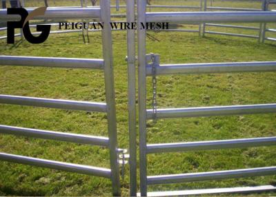 China 1.8mx2.1m Cattle Metal Fence Panels , Steel Round Cattle Panels for sale