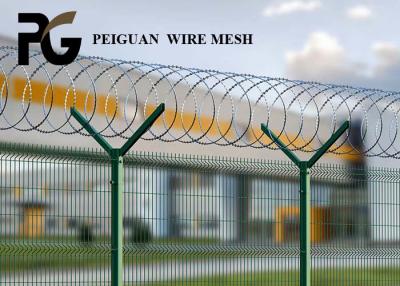 China 2m Powder Coated Security Fencing , Boundary Wall 358 Security Fencing for sale