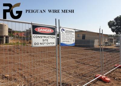 China PVC Coated Construction Site Fencing , Outdoor Galvanized Construction Fencing for sale