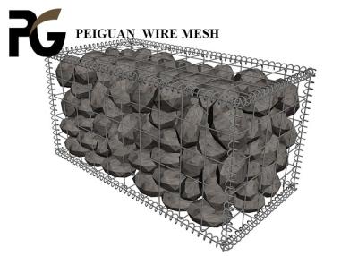 China Zinc Coated Welded Mesh Gabion , 4.5mm Retaining Wall Gabion Cages for sale