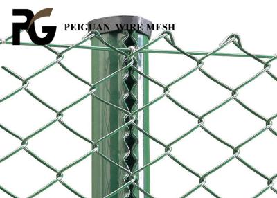China Silver White Vinyl Coated Chain Link Fence for sale