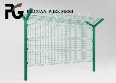 China PVC Coated Y Post Fencing , Easily Assembled Military Security Fence for sale