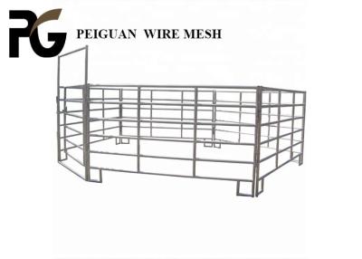 China Round Pipe Galvanized Cattle Rail Fencing 1.6m Height for sale