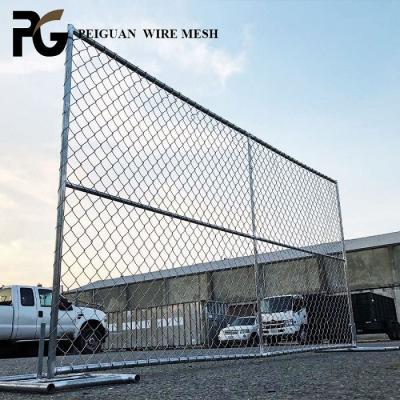 China 6x12 Inch Portable Galvanized Sgs Construction Temporary Fence for sale