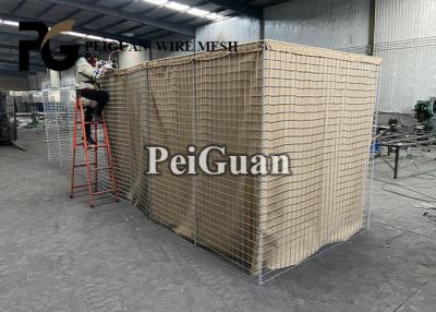 China Sand Filled Gabion Hesco Blast Wall Barrier For Military Defense / Flood Control for sale