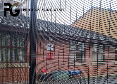China Pvc 2.0m 358 Mesh Fence Panel Green Polyester Boundary Wall Anti Climbing for sale