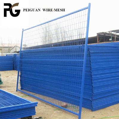China Construction Site 50 X 100mm Canada Temporary Fence 1.8m X 2.2m for sale